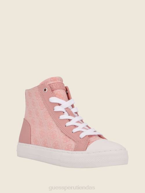GUESS zapatillas altas con logo Power mujer 0P8X3378 rosa claro 680 calzado