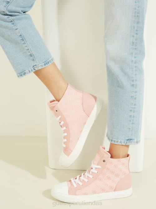 GUESS zapatillas altas con logo Power mujer 0P8X3378 rosa claro 680 calzado