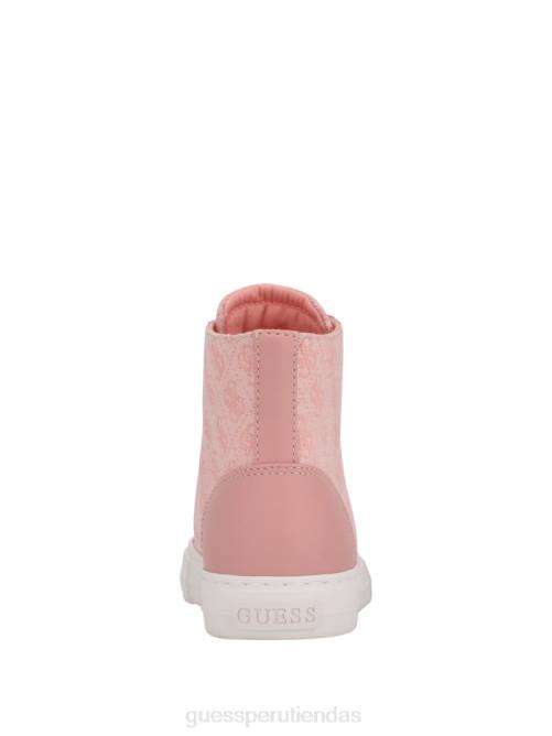 GUESS zapatillas altas con logo Power mujer 0P8X3378 rosa claro 680 calzado