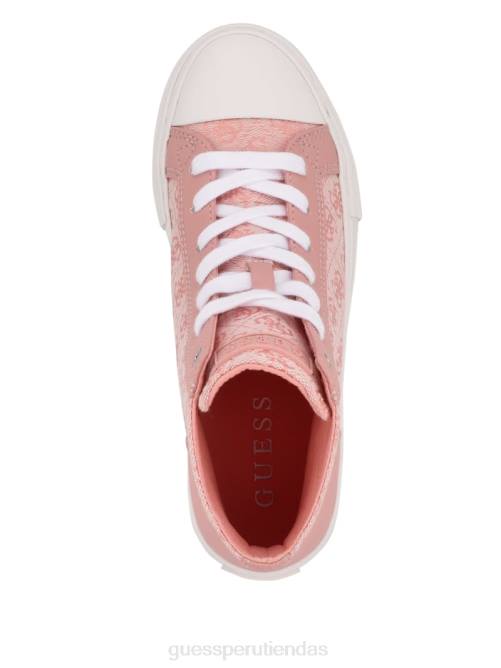 GUESS zapatillas altas con logo Power mujer 0P8X3378 rosa claro 680 calzado