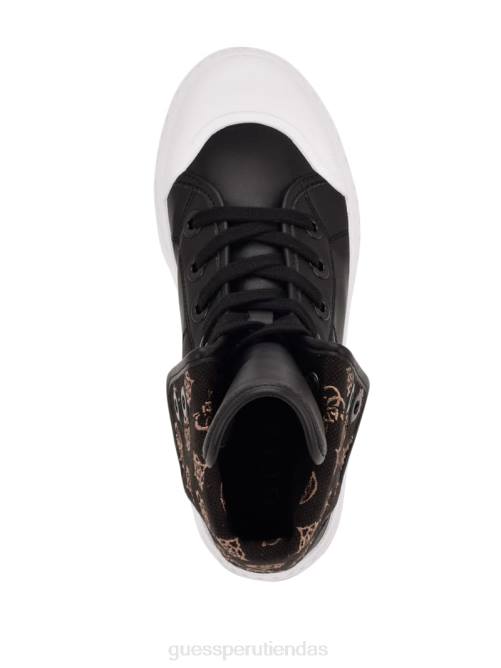 GUESS zapatillas altas horlo gruesas mujer 0P8X3370 negro calzado