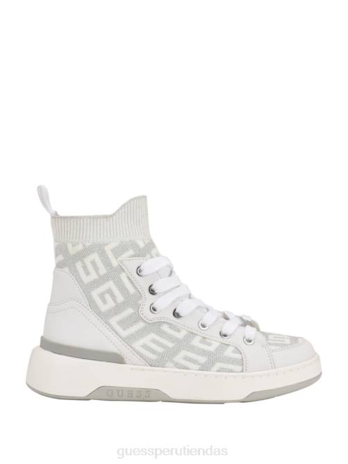 GUESS zapatillas altas mannen de punto con logo mujer 0P8X3333 plata 040 calzado