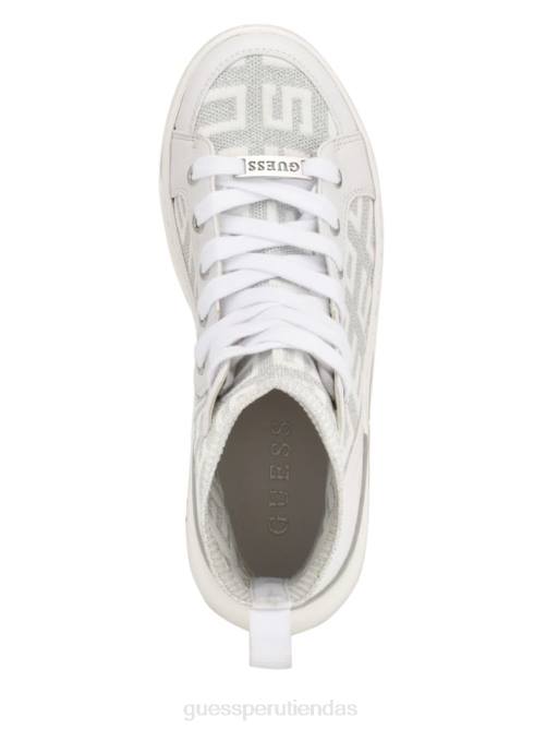 GUESS zapatillas altas mannen de punto con logo mujer 0P8X3333 plata 040 calzado