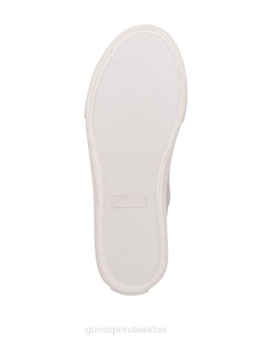 GUESS zapatillas altas prize de lona mujer 0P8X3362 abierto morado calzado