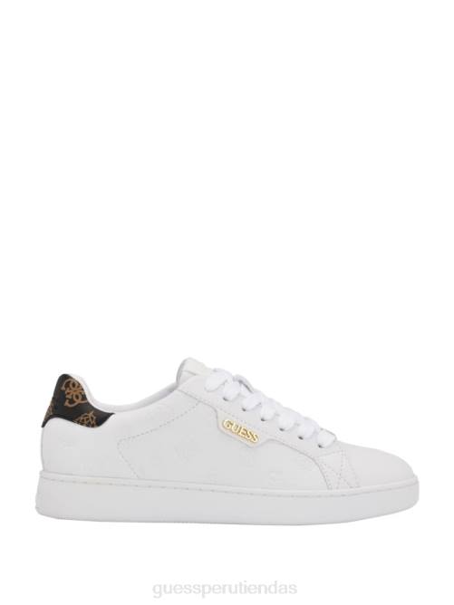 GUESS zapatillas bajas Renzy con logo grabado mujer 0P8X3352 graffiti blanco calzado