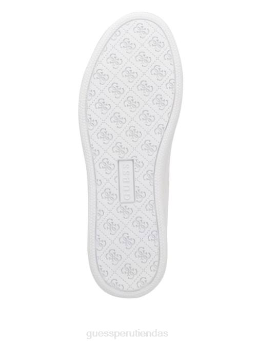 GUESS zapatillas bajas Renzy con logo grabado mujer 0P8X3352 graffiti blanco calzado
