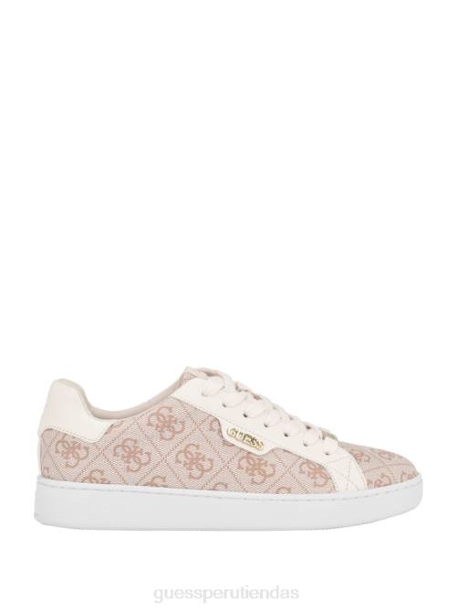 GUESS zapatillas bajas Renzy con logo grabado mujer 0P8X3358 oscuro natural calzado