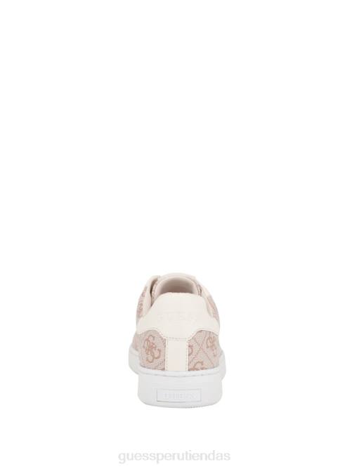GUESS zapatillas bajas Renzy con logo grabado mujer 0P8X3358 oscuro natural calzado