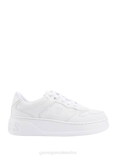 GUESS zapatillas bajas con logo cleva mujer 0P8X3349 blanco floral calzado