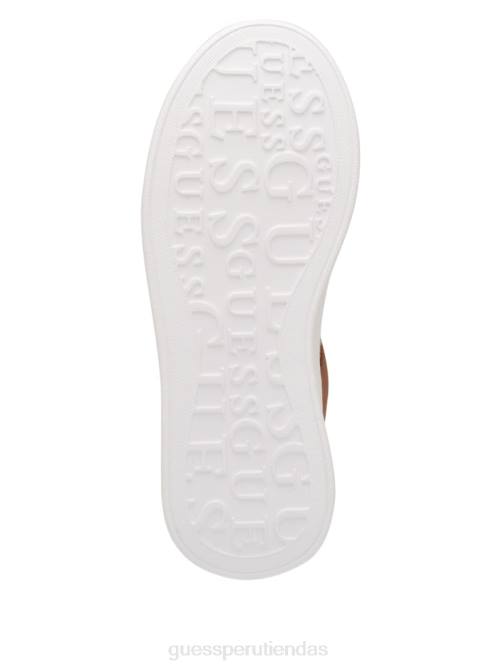 GUESS zapatillas bajas con logo cleva mujer 0P8X3350 marrón medio calzado