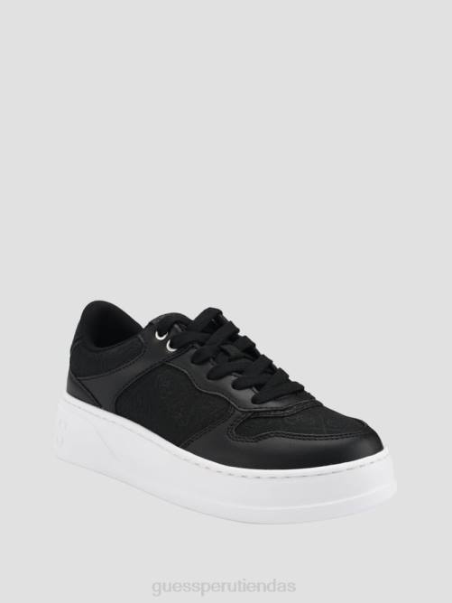 GUESS zapatillas bajas con logo cleva mujer 0P8X3357 negro calzado