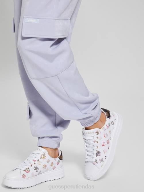 GUESS zapatillas bajas denesa con peonías mujer 0P8X3327 blanco floral calzado