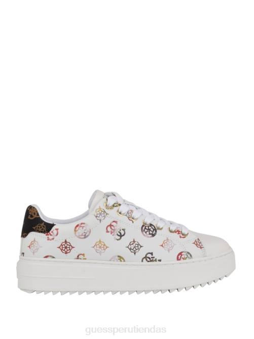 GUESS zapatillas bajas denesa con peonías mujer 0P8X3327 blanco floral calzado