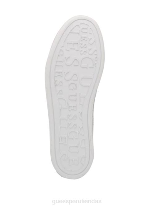 GUESS zapatillas bajas gelsen con logo de strass mujer 0P8X3343 plata 040 calzado