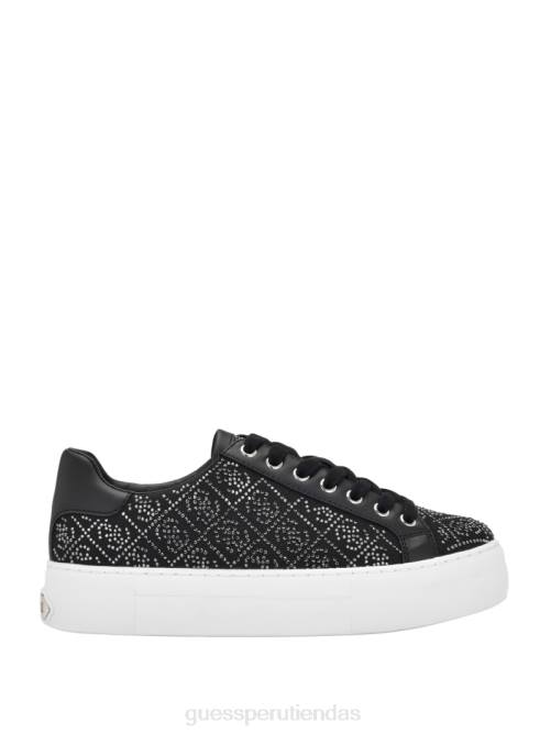GUESS zapatillas bajas gelsen con logo de strass mujer 0P8X3355 negro calzado