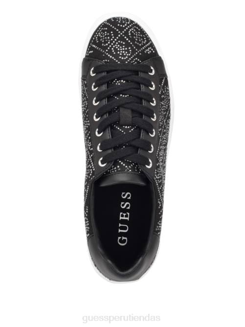 GUESS zapatillas bajas gelsen con logo de strass mujer 0P8X3355 negro calzado