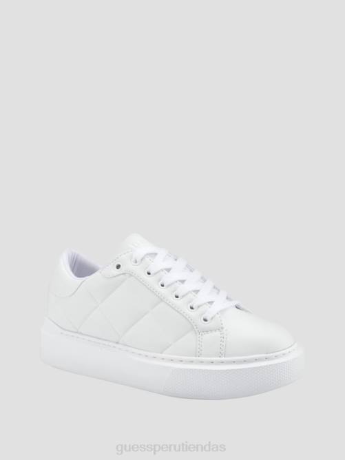 GUESS zapatillas bajas hilan acolchadas mujer 0P8X3360 blanco floral calzado