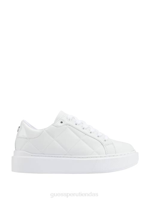 GUESS zapatillas bajas hilan acolchadas mujer 0P8X3360 blanco floral calzado