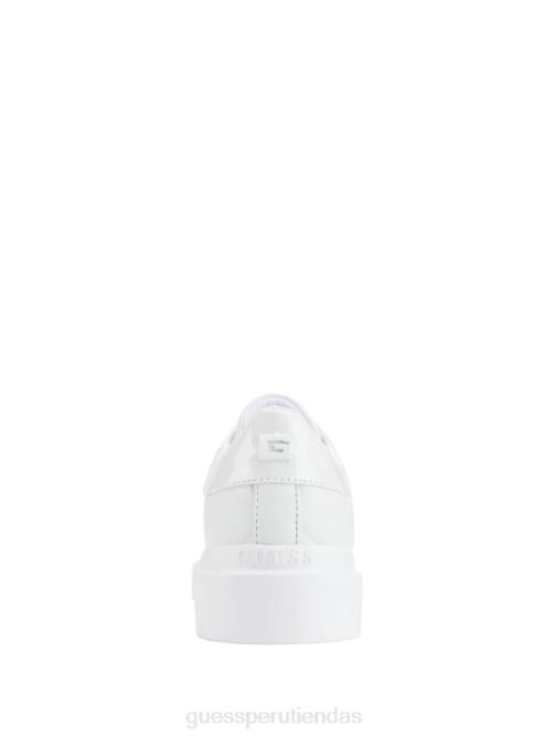GUESS zapatillas bajas hilan acolchadas mujer 0P8X3360 blanco floral calzado