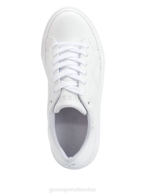 GUESS zapatillas bajas hilan acolchadas mujer 0P8X3360 blanco floral calzado