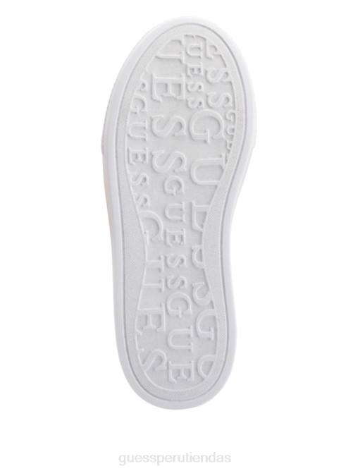 GUESS zapatillas bajas hilan acolchadas mujer 0P8X3360 blanco floral calzado