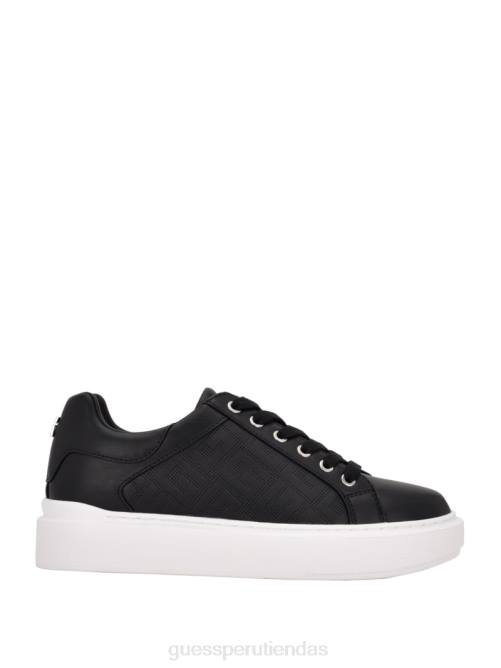 GUESS zapatillas bajas ivee perforadas g mujer 0P8X3367 negro1 calzado