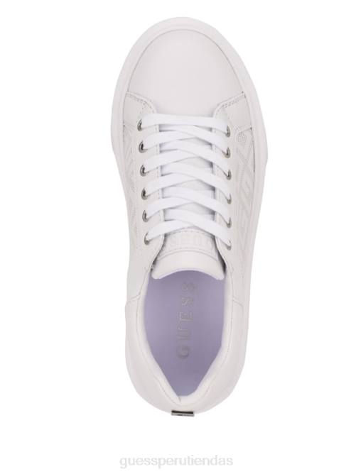 GUESS zapatillas bajas ivee perforadas g mujer 0P8X3375 blanco floral calzado