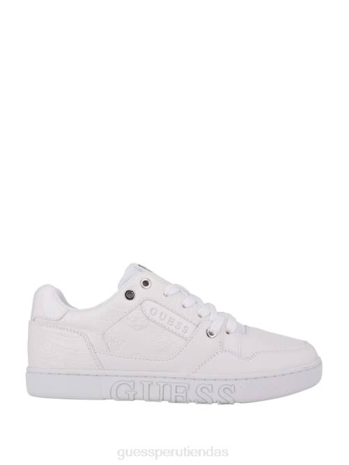 GUESS zapatillas bajas julien en relieve mujer 0P8X3371 blanco calzado