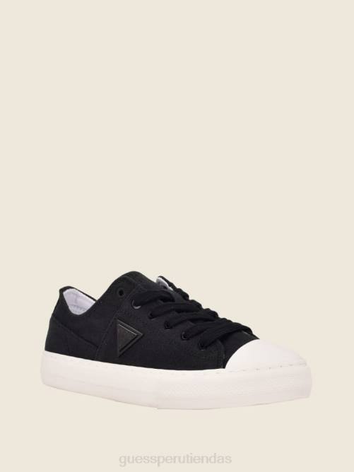 GUESS zapatillas bajas pranze de lona mujer 0P8X3359 negro1 calzado