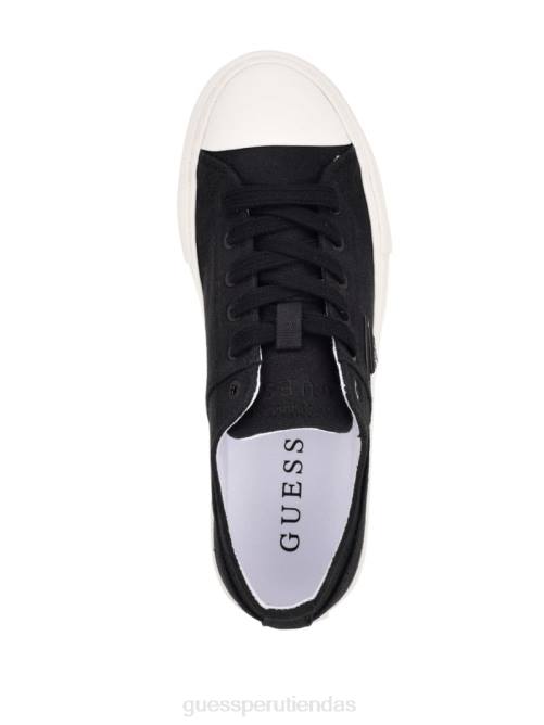 GUESS zapatillas bajas pranze de lona mujer 0P8X3359 negro1 calzado