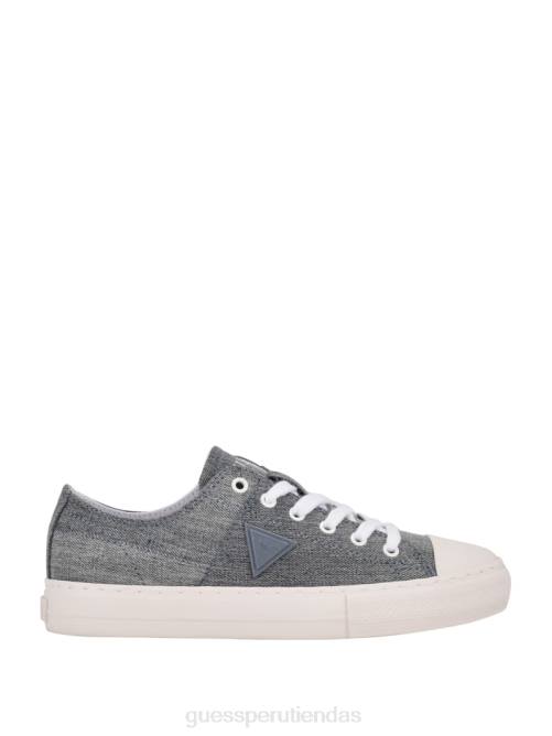 GUESS zapatillas bajas pranze de lona mujer 0P8X3364 azul medio calzado