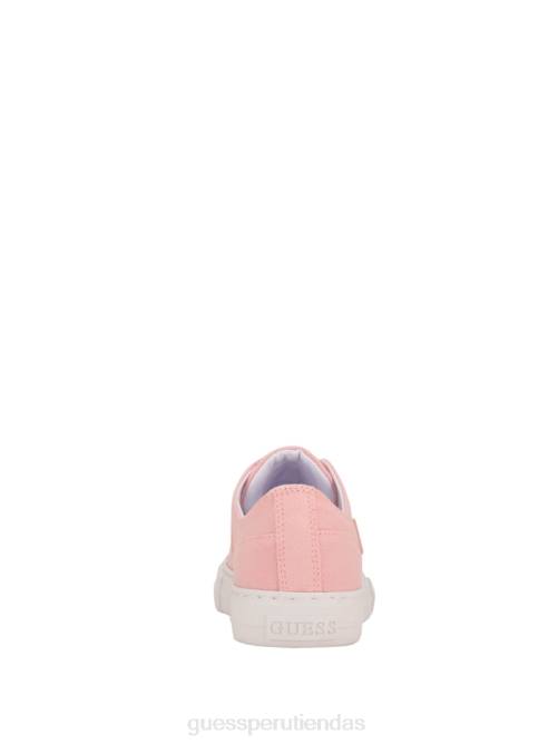 GUESS zapatillas bajas pranze de lona mujer 0P8X3366 Rosa claro calzado