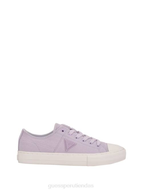 GUESS zapatillas bajas pranze de lona mujer 0P8X3369 abierto morado calzado