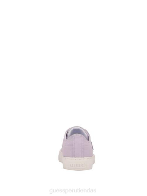 GUESS zapatillas bajas pranze de lona mujer 0P8X3369 abierto morado calzado