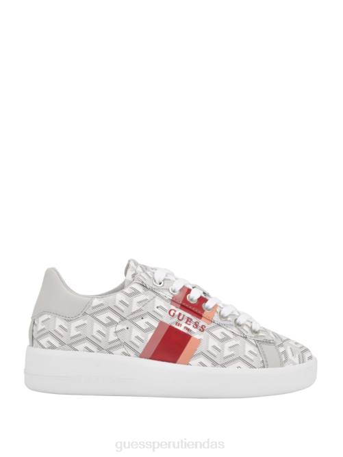 GUESS zapatillas bajas reyhana g-cube mujer 0P8X3332 gris claro calzado