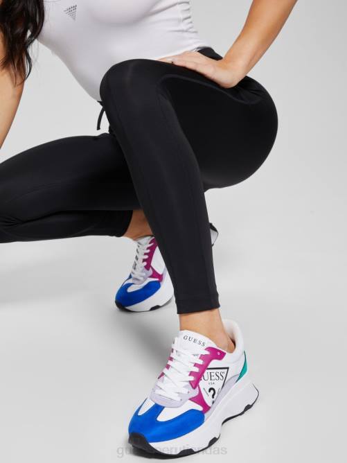 GUESS zapatillas calebb con logo estampado mujer 0P8X3351 graffiti blanco calzado