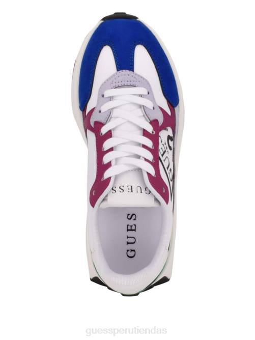 GUESS zapatillas calebb con logo estampado mujer 0P8X3351 graffiti blanco calzado