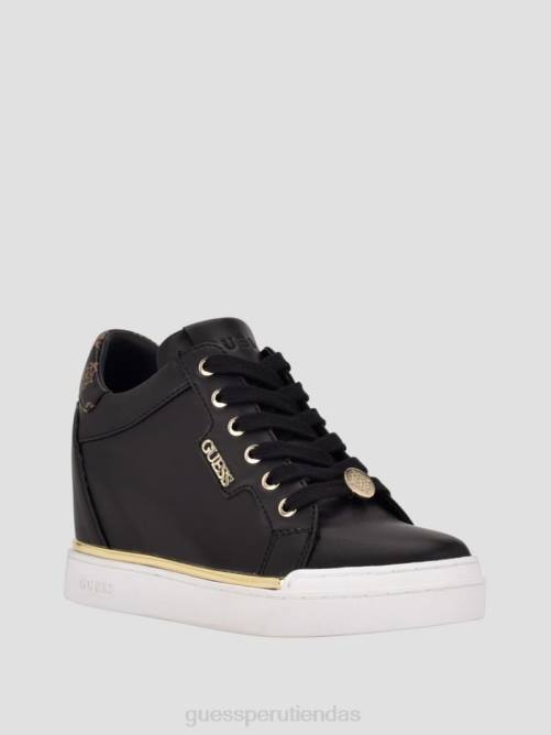 GUESS zapatillas con cuña oculta más rápidas mujer 0P8X3376 negro calzado