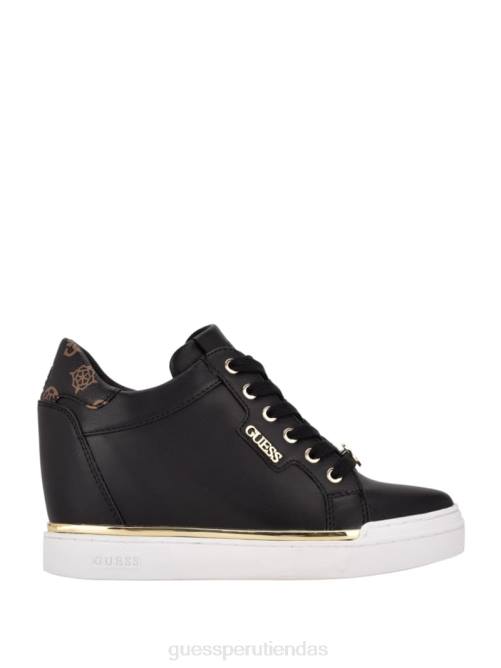 GUESS zapatillas con cuña oculta más rápidas mujer 0P8X3376 negro calzado