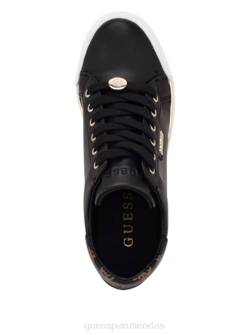 GUESS zapatillas con cuña oculta más rápidas mujer 0P8X3376 negro calzado