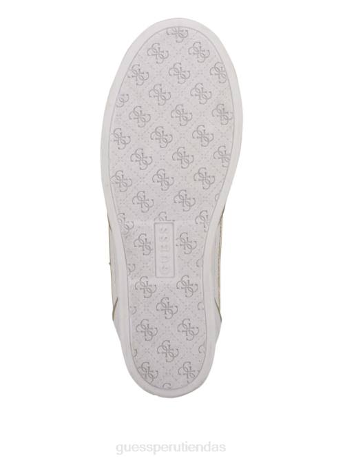 GUESS zapatillas fiora con cuña y logo mujer 0P8X3372 marrón medio calzado