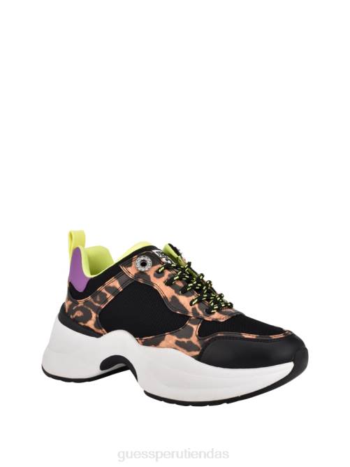 GUESS zapatillas juless gruesas mujer 0P8X2458 tela negra calzado