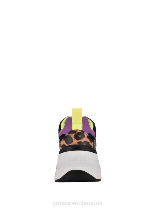 GUESS zapatillas juless gruesas mujer 0P8X2458 tela negra calzado