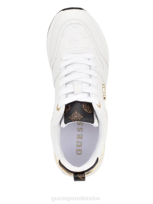 GUESS zapatillas kadlin con logo mujer 0P8X3334 blanco floral calzado