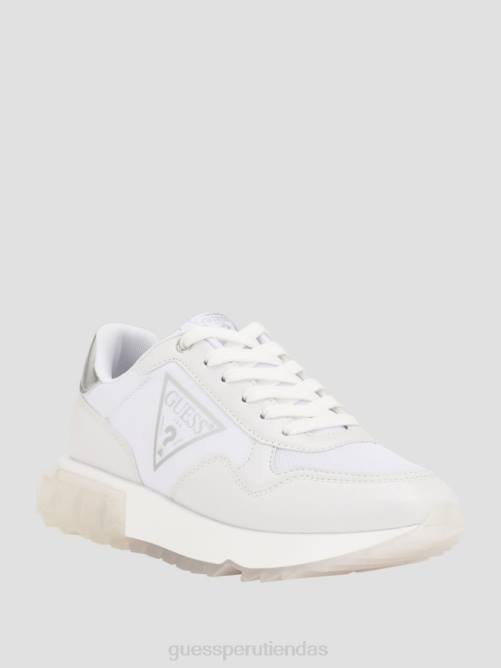 GUESS zapatillas melany con logo lateral mujer 0P8X3329 graffiti blanco calzado