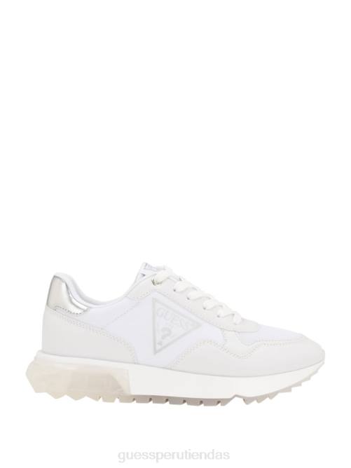 GUESS zapatillas melany con logo lateral mujer 0P8X3329 graffiti blanco calzado