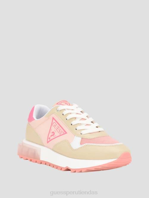 GUESS zapatillas melany con logo lateral mujer 0P8X3344 luz natural 110 calzado