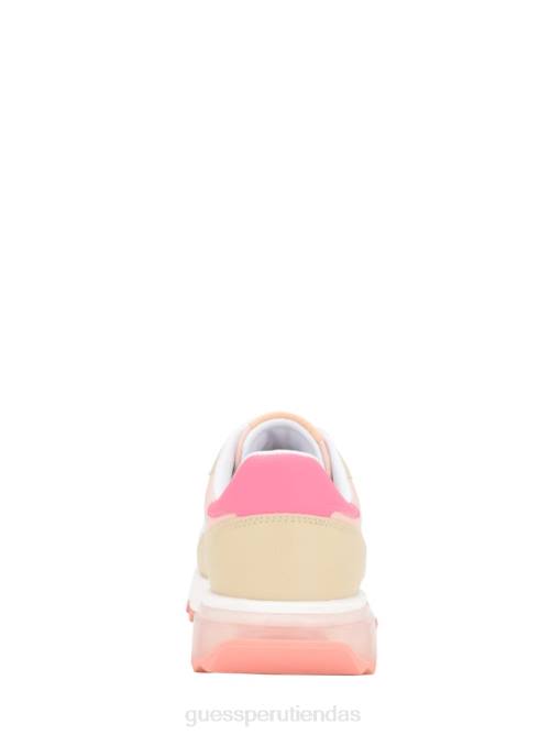 GUESS zapatillas melany con logo lateral mujer 0P8X3344 luz natural 110 calzado