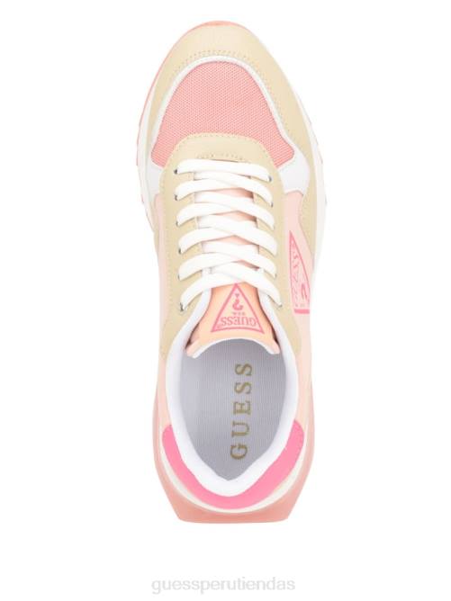 GUESS zapatillas melany con logo lateral mujer 0P8X3344 luz natural 110 calzado