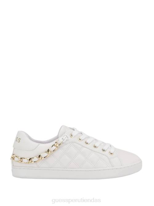 GUESS zapatillas reney acolchadas con cadena mujer 0P8X3330 blanco floral calzado
